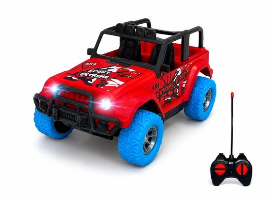 Extreme Sport Car - Rc auto - Afstand bestuurbaar - 4 kanaal - RED - Incl. Oplaadbaar Accu + USB lader