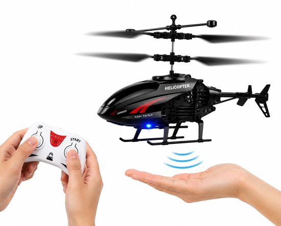 RC Helicopter - Met afstandsbediening en Handbediening 2in1 - Afstandbestuurbaar helikopter