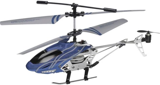 QORA® RC Helicopter - RC - Wit/Zwart/Blauw - 19cm x 4cm x 10cm