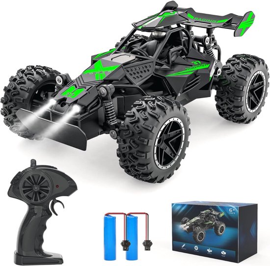 QORA® RC Auto Offroad - RC Auto - Groen/Zwart - 26cm x 17cm x 12cm