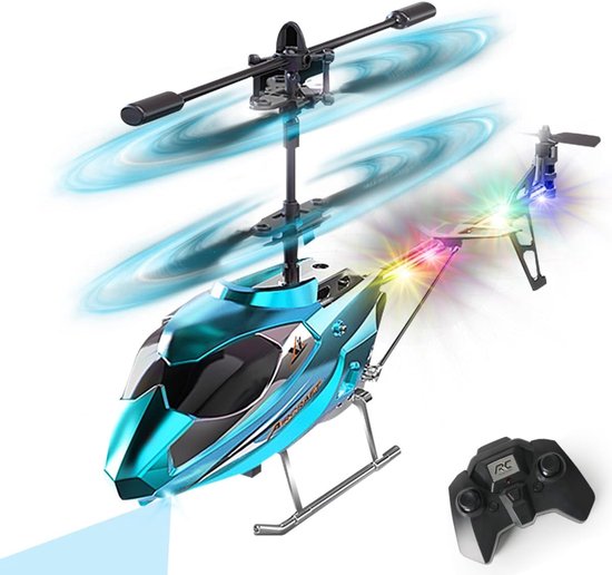 QORA® RC Helicopter - RC - Blauw - 14cm x 27cm x 11cm