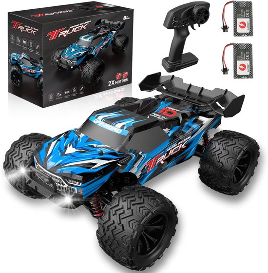 QORA® RC Auto Offroad - RC Auto - Blauw - 29cm x 24cm x 15cm