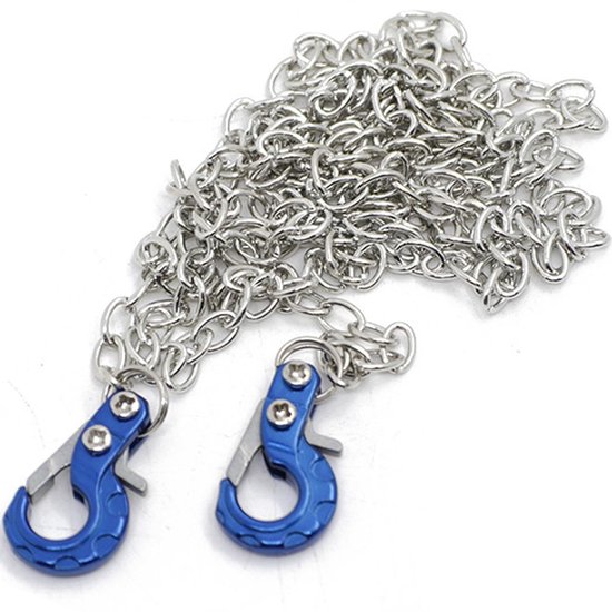 Dailygoods - Mini universele RC trekhaak met zilveren ketting voor crawler modellen