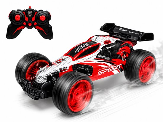 WLS RC Race Buggy - 1:10 - bestuurbare Sport Auto - Oplaadbaar - RED Off-Road Racer