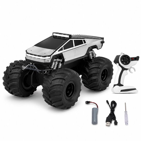 Jojoy - Bestuurbare Auto Water en Land - RC Amfibie Stuntauto - Waterdicht - 4WD All-Terrain Offroad - 45 Min Speeltijd - 2.4 GHz - Speelgoed Auto Buiten - AMFIBIA