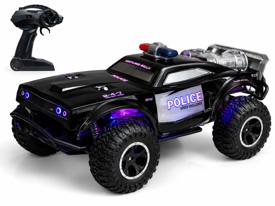 R/C POLICE CAR - Rc politieauto - 2.4GHZ - 1:8 - 911 - 48CM - LED EFFECT