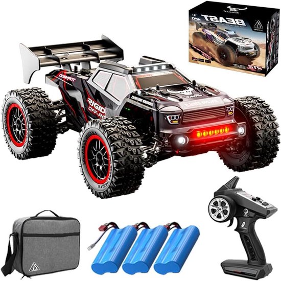 RC Auto - Afstandsauto Buggy - Offroad Racen - Borstelloze Motor - 33 cm - Zwart
