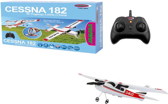 Jamara RC voertuig Vliegtuigen - 410190 RC Vliegtuig - Cessna 182 - Gyro 2-kanaals - 2,4 GHz RC Model Kant en Klaar - Jamara