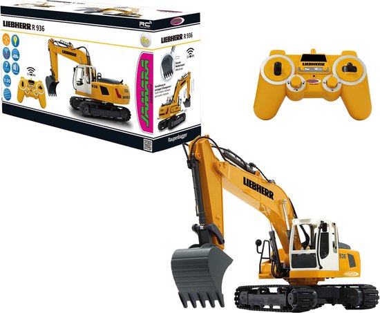 Jamara RC voertuig Landbouwvoertuigen - 405060 RC Graafmachine - Liebherr R936 - 2,4 GHz RC Model Kant en Klaar - 1:20