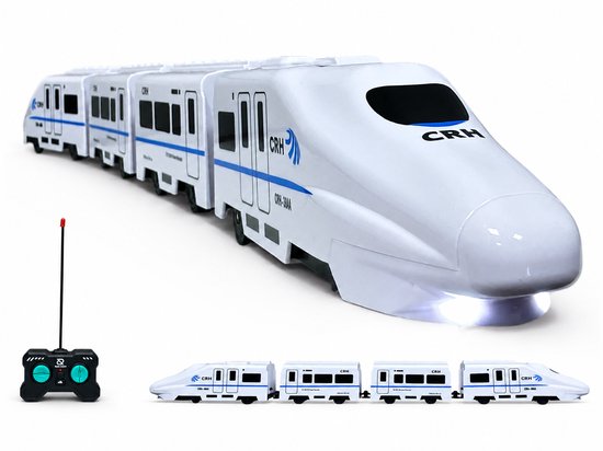 RC Bullet Train - Afstand bestuurbaar trein - met trein geluid en led licht - Oplaadbaar - 4-Delig set