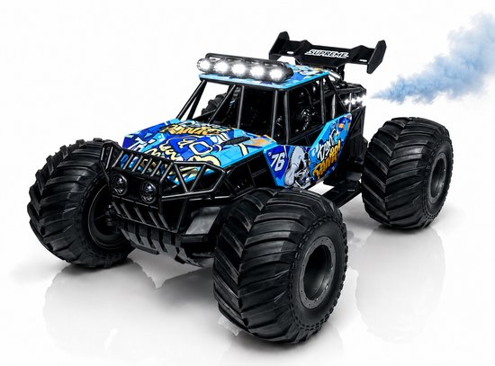RC Monster Truck 1:8 - LED Verlichting, Rookspray & 2.4GHz - 46CM XL formaat - Afstand Bestuurbaar Monster Car