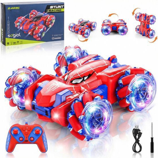 Sogiol Bestuurbare Auto - Spider RC Auto - RC Stunt Car - Afstandbestuurbaar Race Drift Car - Oplaadbaar - Voor Binnen en Buiten