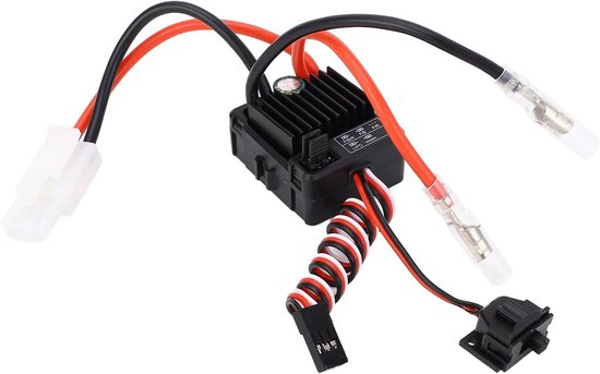 Geborstelde Snelheidsregelaar - RC ESC - RC Voertuigen - Waterdicht Stofdicht - 60A Continu - Zwart