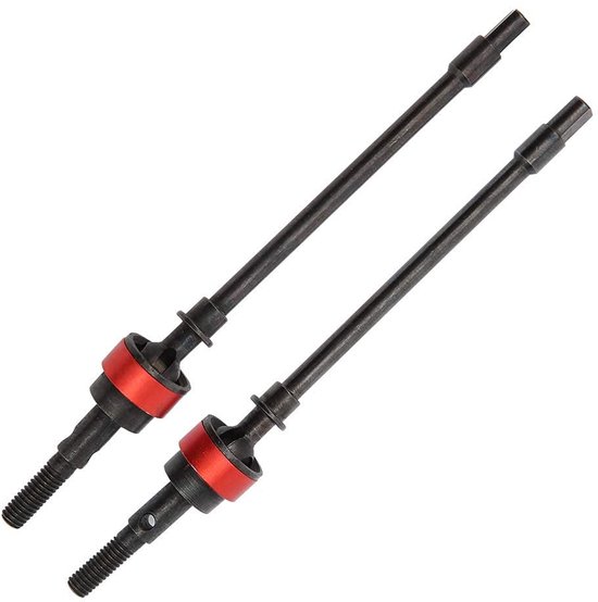 Vlemico - RC Vooras - Vooras Vervanging - Rood - Hoogwaardige Staal - 1:10 Crawler Auto - Geschikt voor SCX10 - Accessoire