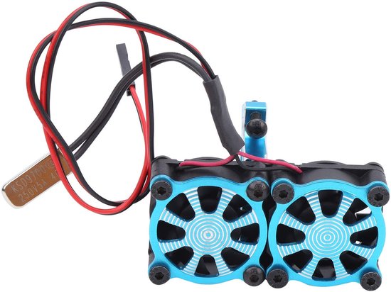 RC Verstelbare Motor Radiator - Duurzame Koelventilator voor TRX4 1/10 RC Auto (Blauw)