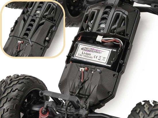 RC Auto Buggy - Monster Truck Afstandsbestuurbare Auto - Buitenspelen - Waterdicht - 1:12 Schaal - Blauw