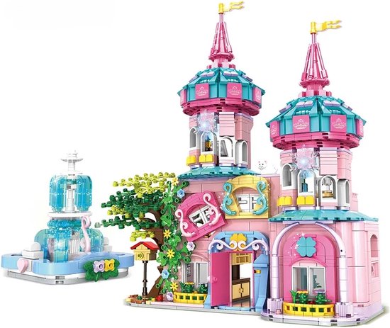 Dream Magic Castle bouwset - Prinsessen Kasteel Bouwset - Speelgoed voor Meisjes - 3D Bouwblokken - Educatieve STEM Set - Compatibel met LEGO - 1546 Stuks