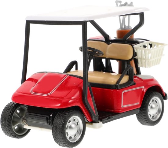Golfwagen model feestdecoraties met het thema golf golfwagen taart opzetstuk auto's terugtrekken voertuigmodellen golf voertuigen terugtrekken Kerstmis kind legering modelauto