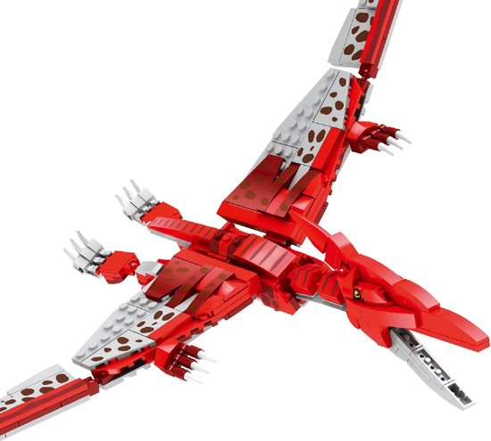 Pterosaur Pterodactyl Bouwset - Jurassic World Dinosaurussen Bouwpakket - 3D Puzzle Bouwblokken - Educatief Speelgoed - Compatibel met Lego bouwstenen - 308 Stuks