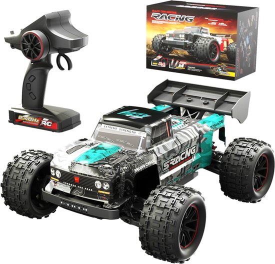 Bextunio RC Monster Truck 4WD Offroad Race Auto – 2.4GHz – Grote Wielen – Hoge Snelheid – Oplaadbaar