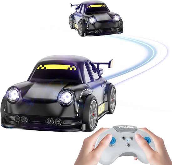 Bextunio Drift RC Auto voor Kinderen – 2.4GHz Afstandsbediening – Licht & Geluid – 360° Rotatie – Follow & Escape Modus