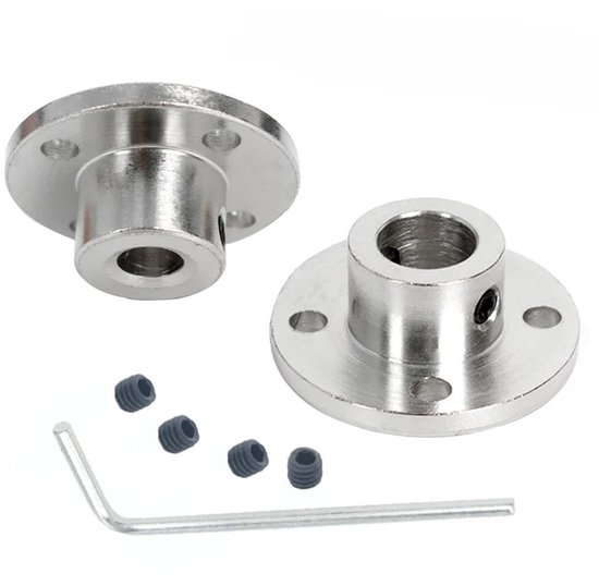 Omgoods - Set van 2 Flenskoppelingen voor DIY RC Motoren - 6mm