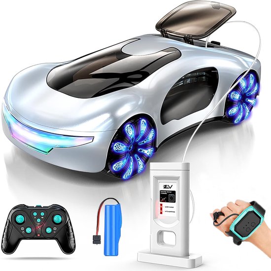 ECTEATOY® Bestuurbare Auto - Toekomstige Afstandsbedienbare Auto - Handgebaren Bediening & 360° Stunts - Radiografisch Bestuurbare Stunt Auto