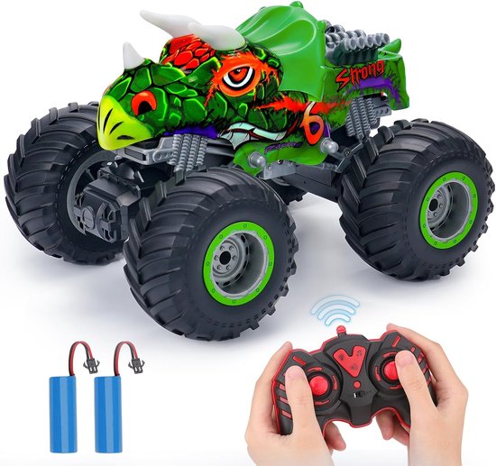 Sogiol® RC-auto Dinosaurus Monster Truck - Met Licht en Muziek & Rook - Speelgoed Cadeau voor Jongens