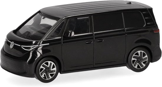 modelauto VW ID. Buzz, zwart, miniatuur op schaal 1:87, verzamelobject, Made in Germany, kunststof model