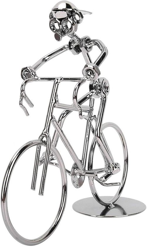 Metalen Fiets Rider Model Creatieve Iron Art Desktop Fiets Model voor Thuis Desktop Decor Ornamenten Geschenken