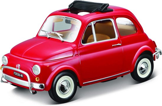 - Fiat 500L (1968) - Realistische modelauto op schaal 1:21, officiële Fiat-licentie, aanbevolen vanaf 3 jaar