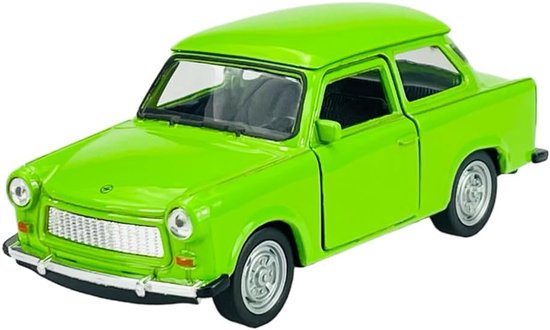 Trabant Trabbi 601 Limousine Green Ca 1/34-1/39 Metal Model Auto Die Cast Nieuw in Box