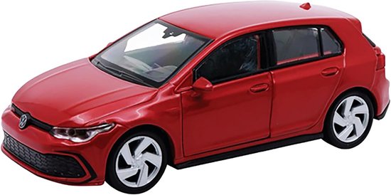 Volkswagen Golf 8 GTI metalen modelauto VW model auto speelgoedauto 4 varianten 49 (rood-metallic)