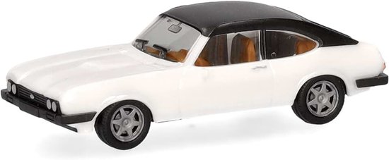 Automodel Ford Capri vinyl dak, diamantwit, miniatuur schaal 1:87, verzamelobject, Made in Germany, kunststof model