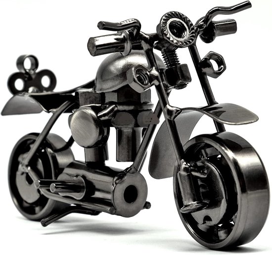 Motorfiets Standbeeld, Decoratief Handwerk, Vintage IJzeren Model Decoratie, Ornament Geschenken Voor Motorrijders