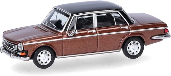 Herpa 430746-004 modelauto Simca 1301 Special, miniatuur op schaal 1:87, verzamelstuk, Made in Germany, model van kunststof, kleur: kopermetminiatuurmodel