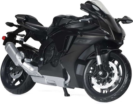 1:12 Motorfietsmodel Compatibel voor Yamaha YZF-R1 1000R Legering Diecast Motorfietsmodel Speelgoed Mini Moto Cadeau (Zwart)