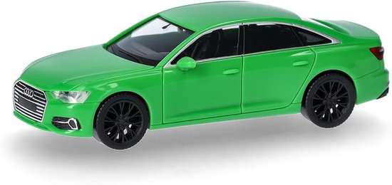 Automodel Audi A6 Limousine, kyalami groen, schaal 1:87, voor diorama, modelbouw, verzamelobject, Made in Germany, kunststof