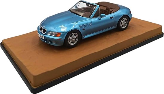 10 - Miniatuurauto op schaal 1:24, compatibel met BMW Z3 GoldenEye (1995), James Bond 007 – Hachette Collections JBH04