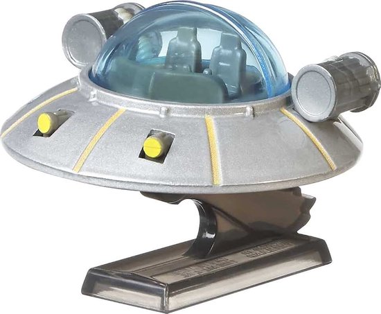 HW - GJR47 - model DieCast ruimteschip Rick E Morty Original Premium - schaal 1:64 5 cm