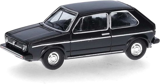 Modelauto VW Golf I, zwart (TT-schaal), miniatuur schaal 1:120, verzamelobject, Made in Germany, kunststofmodel