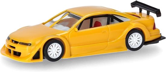 Automodel Opel Calibra Phase IV, zonnegeel, schaal 1:87, voor diorama, modelbouw, verzamelobject, Made in Germany, kunststof