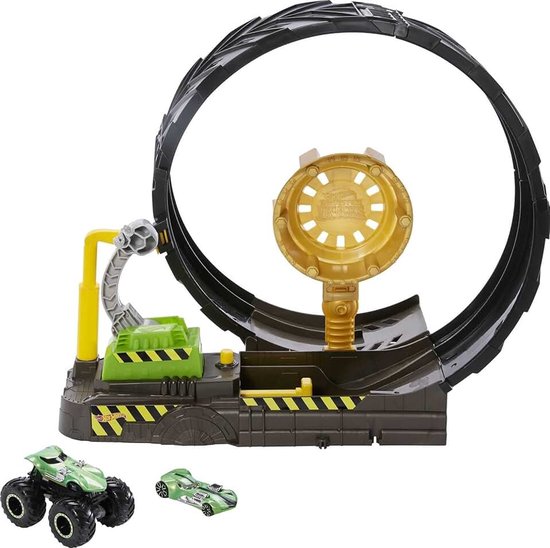 Wheels Monstertruck Epische Looping-uitdaging Speelset met Truck en Auto, HBH70