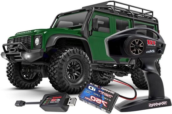 Land Rover Defender Crawler - RC Auto Off-road Wagen - Binnen en Buiten Rijden - Gedetailleerde ABS-carrosserie - 279 millimeter