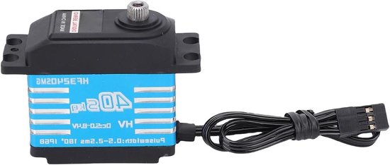 RC Digitale Servo Motor - RC Servo Stuurservo - RC Voertuigen - Waterdicht IP68 - CNC Aluminium Behuizing - Blauw