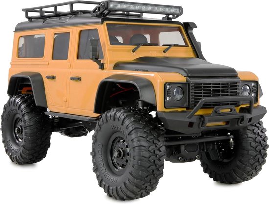 RC Crawler - RC Auto Schaalmodel - Off-road rijden - Spatwaterdicht IPX4 - Schaal 1:16 - Geel