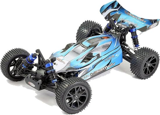RC Buggy - Afstandsauto 4WD - Buitenspelen Buiten - Klaar voor gebruik - 415 mm - Blauw zwart