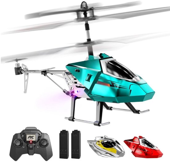 NIVA® Rc Helicopter - Bestuurbare Helikopter - Rc Helicopter voor Buiten - Blauw - 31cm x 6cm x 14cm