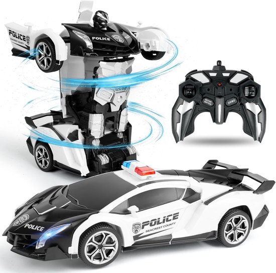 Rc drift car - Transformeren - 1:18 schaal - Vervormende Raceauto met Licht en Geluid - Speelgoed voor Kinderen