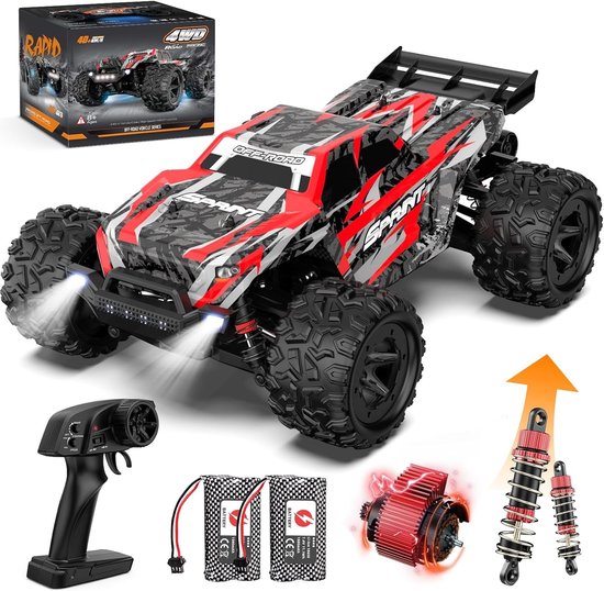 Rc drift car - Zwart - 1:18 - 4WD Offroad RC Auto met 40 km/u - Voor Kinderen en Volwassenen